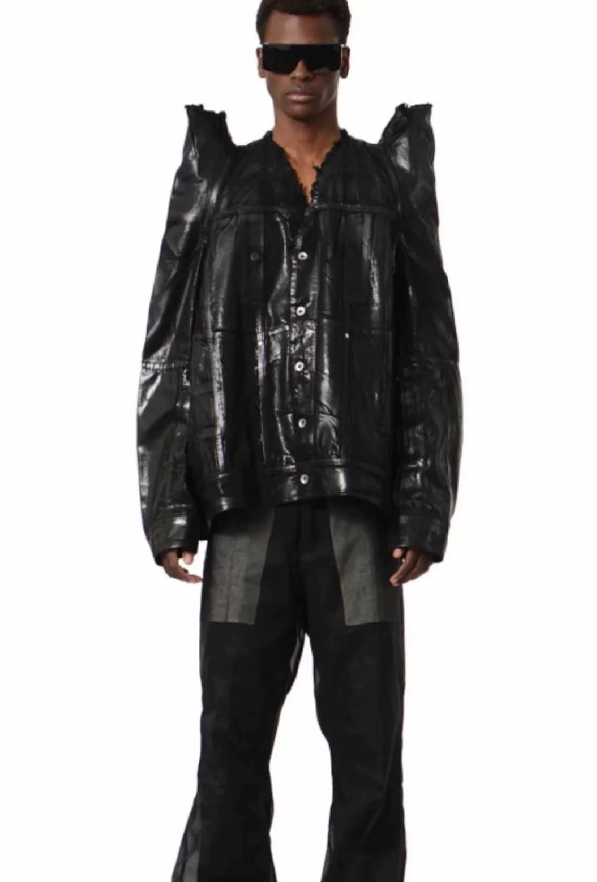 Куртка с наплечной накладкой RICKOWENS Devil Show Style