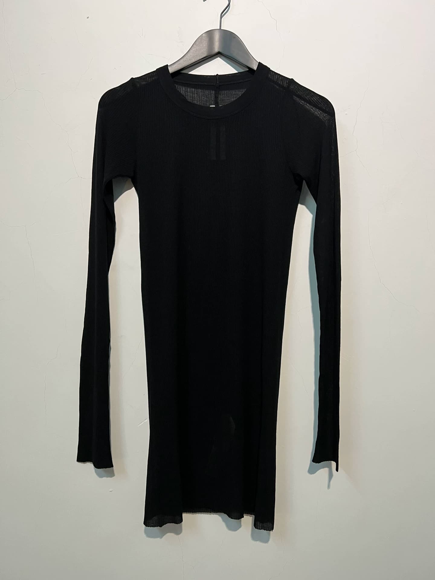 Длинная футболка с шелковым низом от Rick Owens RO и длинными рукавами