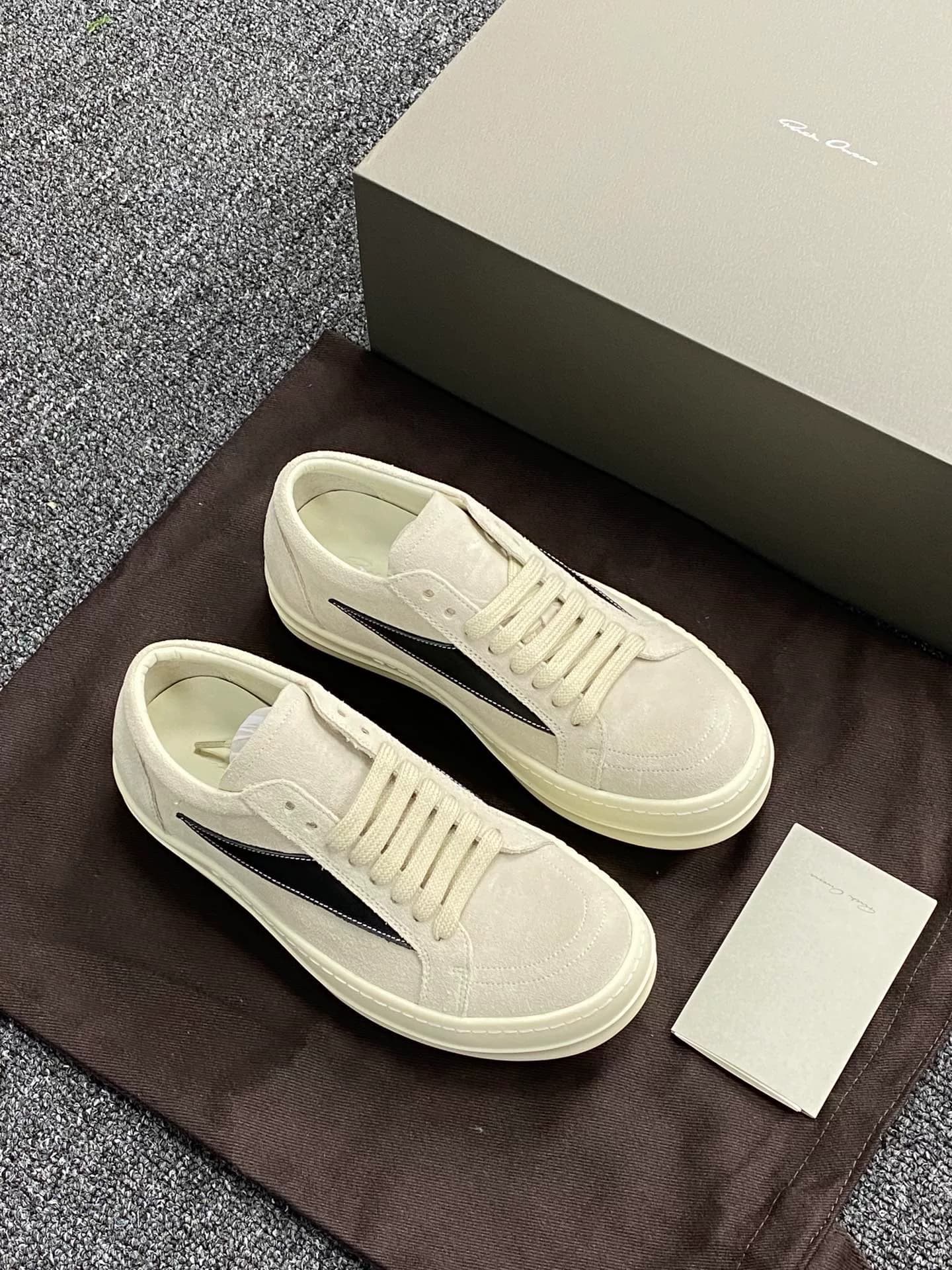 RO Owens Rickowens из серой замши
