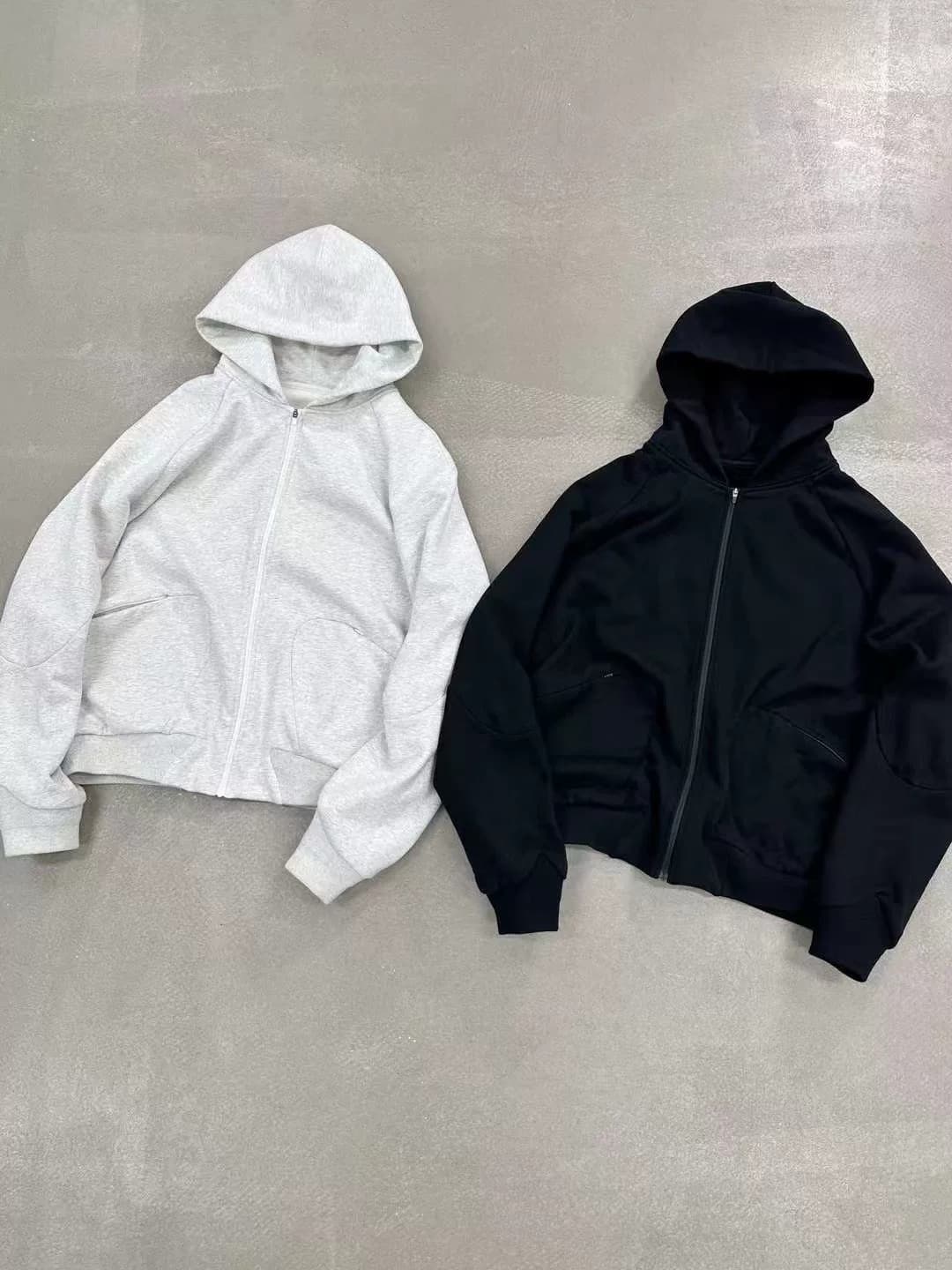 Капюшон Epide Prefab®️23AW застегивается на молнию