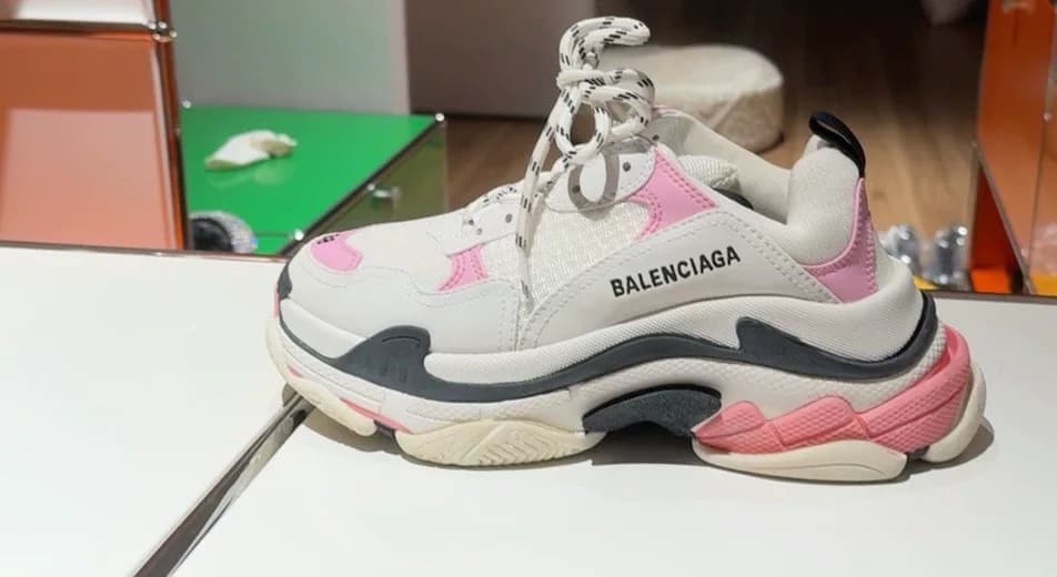 Balenciaga +balenciaga +++ белый розовый +tri