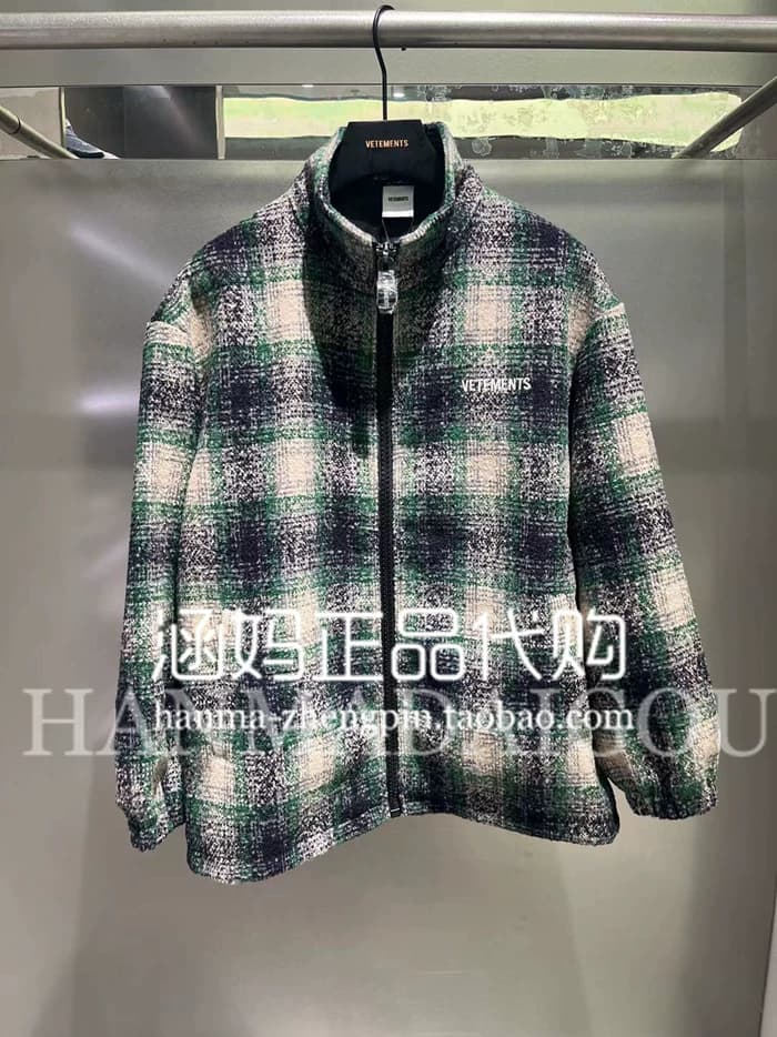 Мужская и женская куртка VETEMENTS cute casual с бархатной верхней частью…