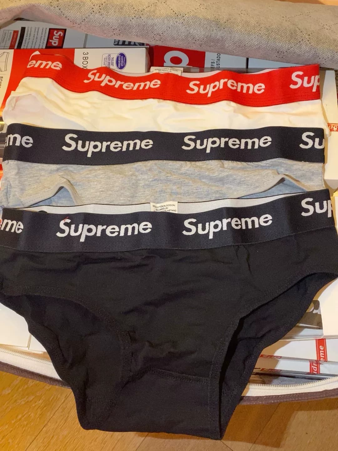 Оформление заказа, 50 коробок женского спортивного белья supreme, женское нижнее белье, 100