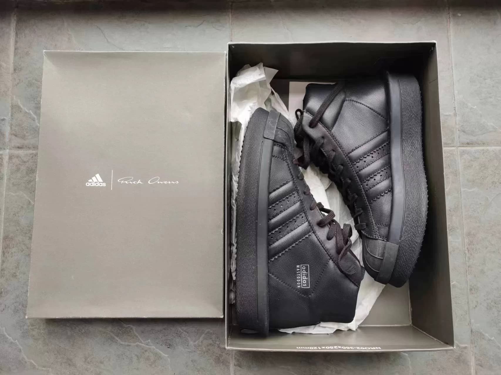 Кроссовки ADIDAS X Rick Owens classic cooperation, модель 40.