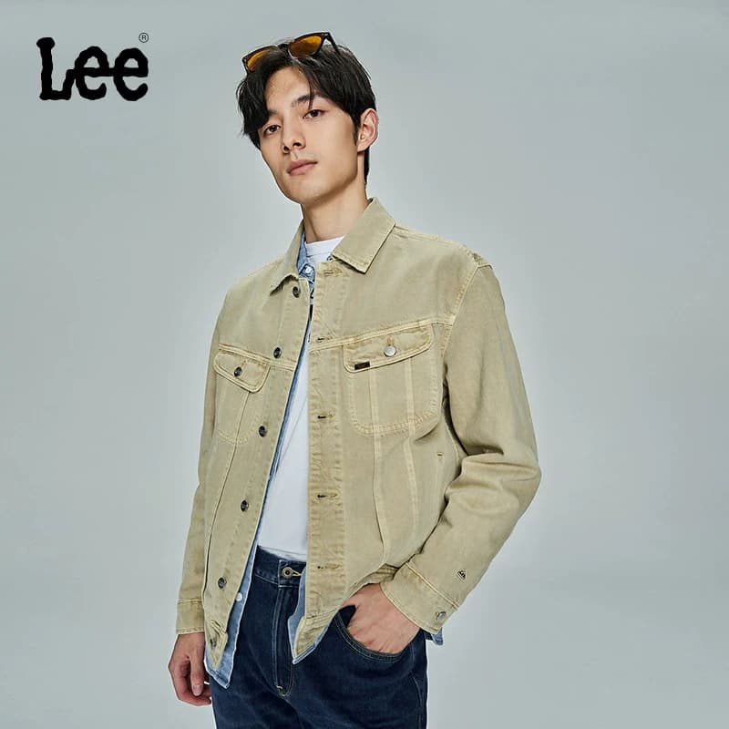 Совершенно новая мужская куртка Lee цвета хаки, размер XL, 23, весенне-летняя новинка LMT0