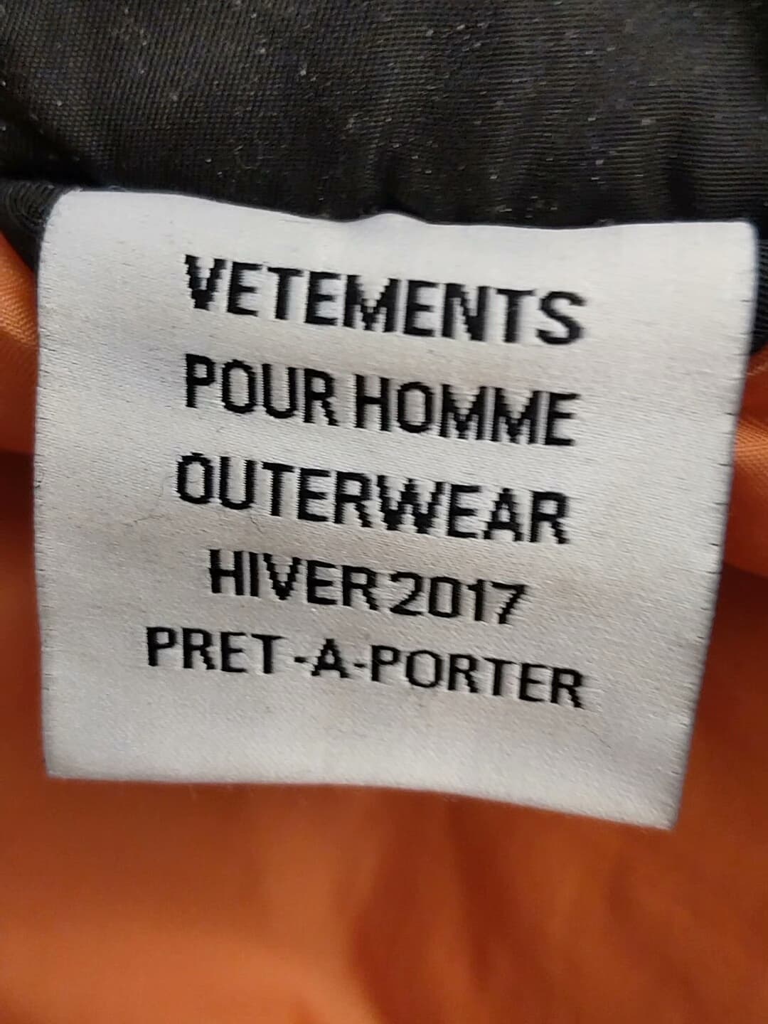 [52] Бренд VETEMENTS, одежда из хлопка, XS, ширина плеч 64, обхват груди 1