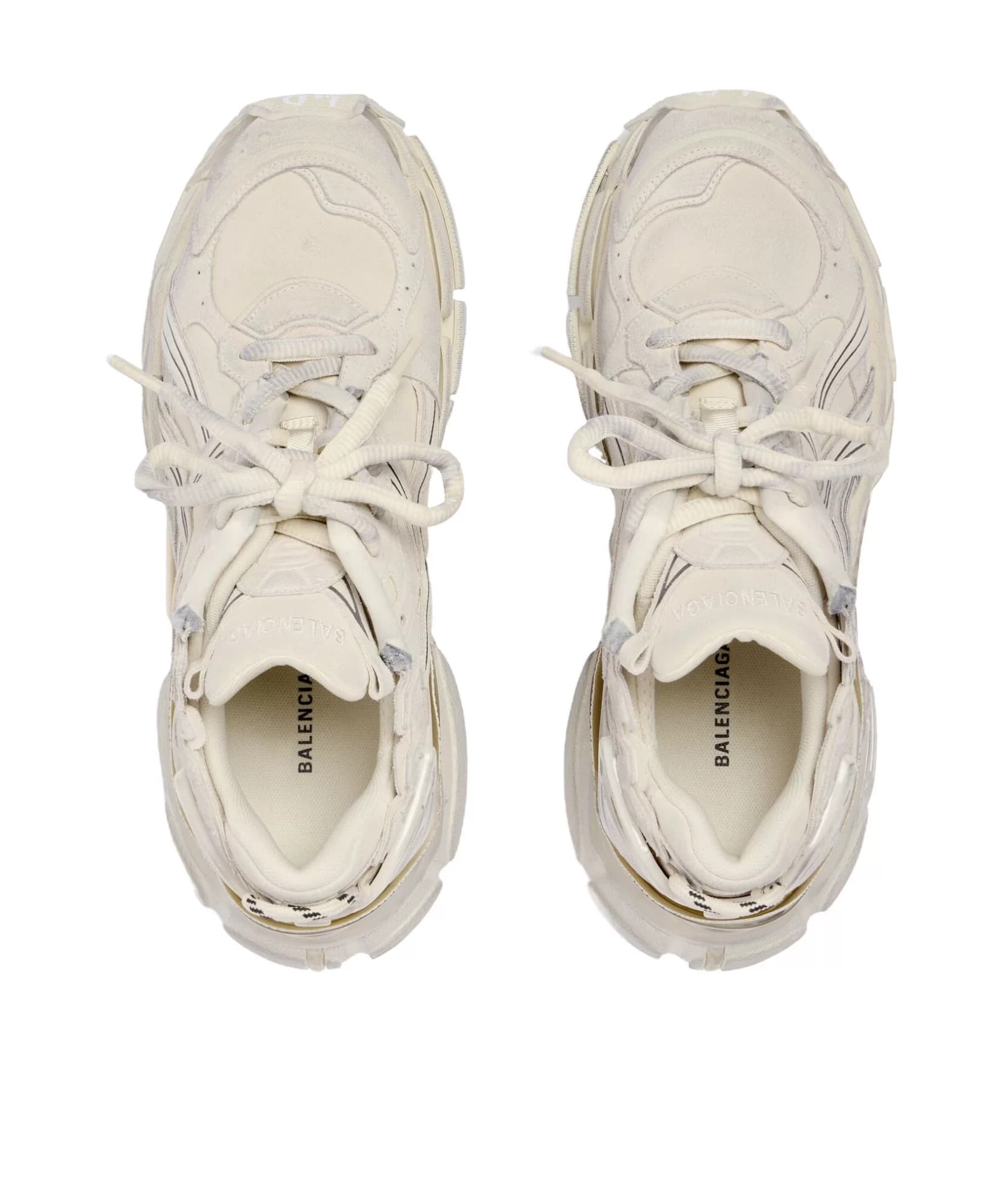 Balenciaga Женские бежевые кроссовки Balenciaga для бега на шнуровке Daddy Shoes