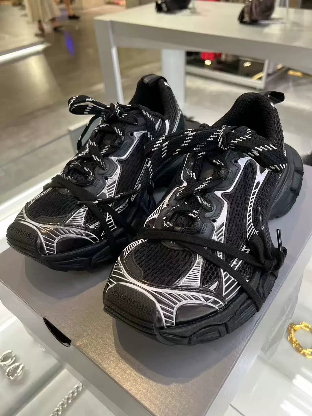 Balenciaga/ женская обувь Balenciaga 734731W3XL с глубоким вырезом, повседневная спортивная обувь в стиле ретро, обувь для папы