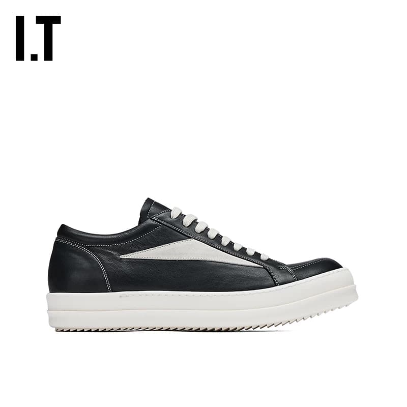 IT Rick Owens/ мужская спортивная обувь на шнуровке; новая модная повседневная обувь с текстурной строчкой; LCOLVSMQ