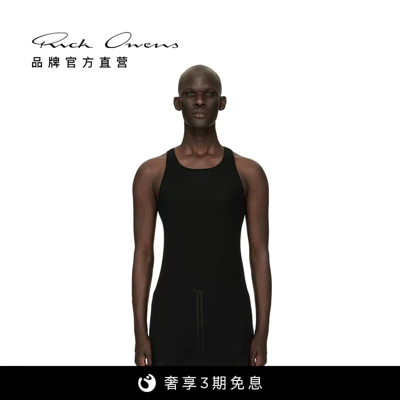 РИК ОУЭНС Rick OWENS FOREVER Простой мужской вязаный жилет в рубчик