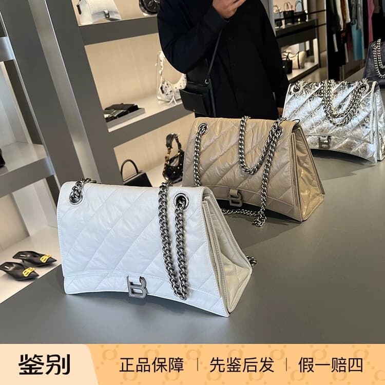 Balenciaga Balenciaga Crush Сумка в виде песочных часов через плечо Сумка-мессенджер Сумка на цепочке Женская Средняя 716393