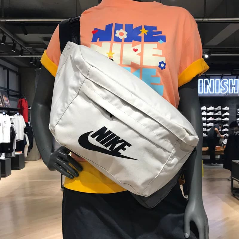 Nike NIKE Wang Yibo такая же спортивная поясная сумка на груди, студенческая большая сумка-мессенджер через плечо для мужчин и женщин BA5751-072