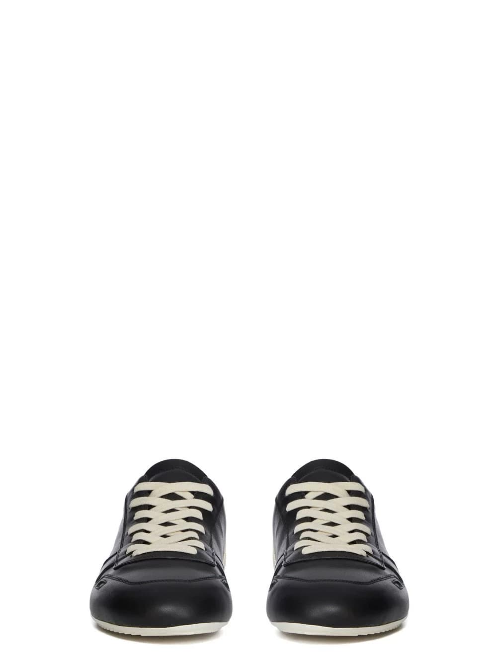Черные кроссовки Rick owens 25fw на тонкой подошве minimal sneak