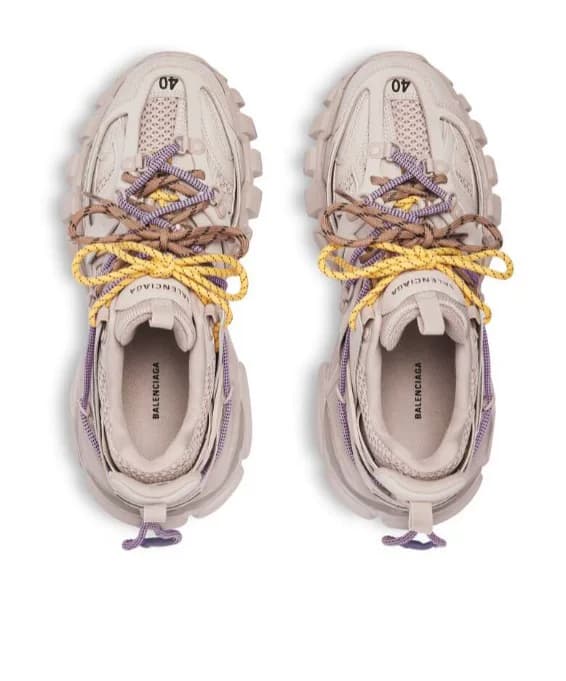 Повседневные кроссовки Balenciaga Balenciaga Женские темно-серые кроссовки на шнуровке