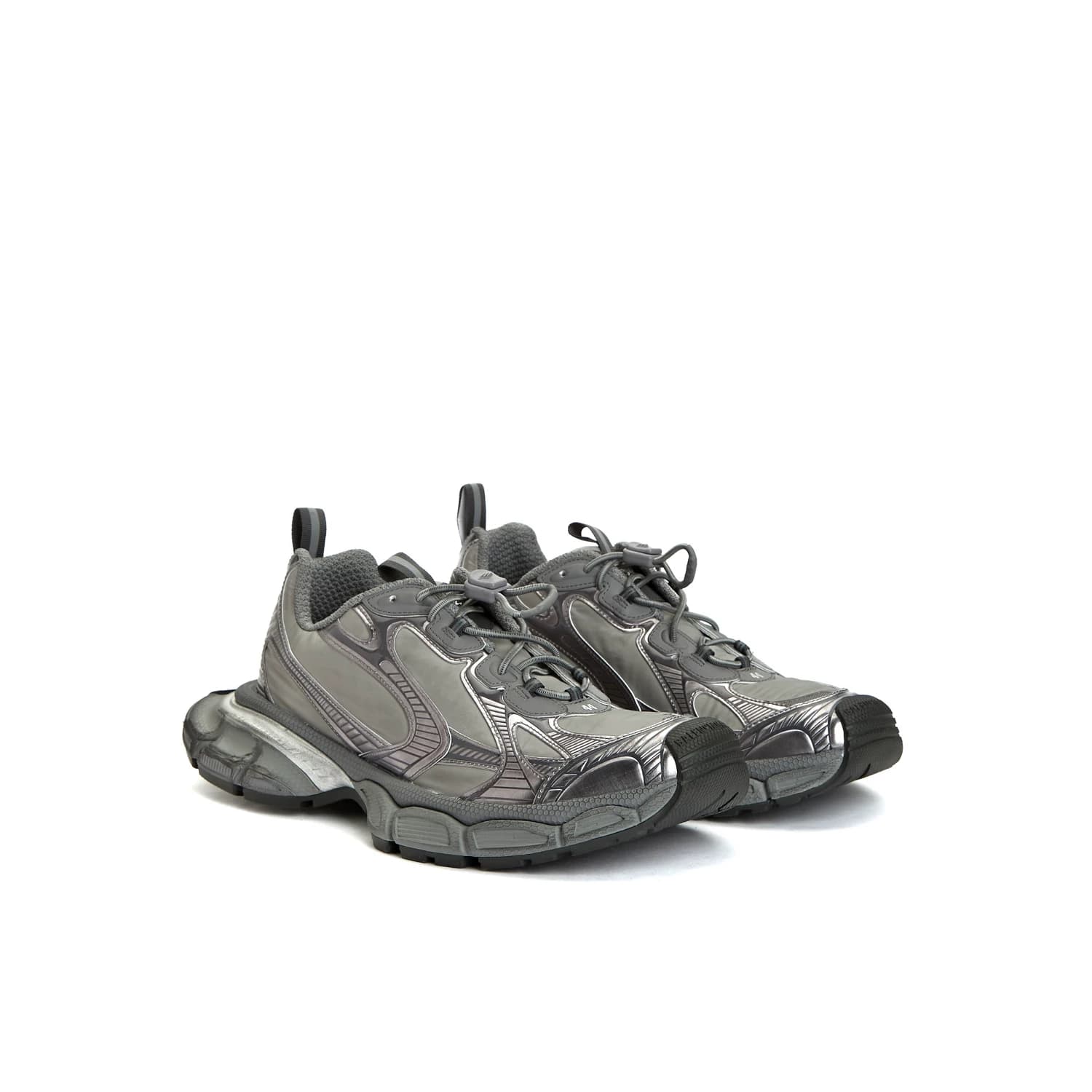 Balenciaga/ мужская спортивная обувь из нейлона размера 3XL; обувь для папы на толстой подошве в стиле ретро; универсальная модная обувь из натуральн…