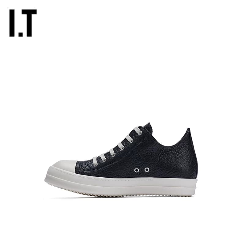 IT Rick Owens/ мужская спортивная обувь на толстой подошве; новая модная кожаная повседневная обувь в уличном стиле; RU1LBBMR