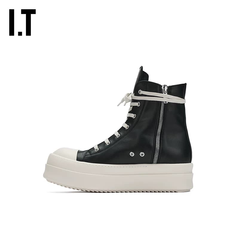 IT Rick Owens/ мужская спортивная обувь с высоким берцем на толстой подошве; сезон осень-зима; новинка 26 года; обувь на платформе в уличном стиле; к…