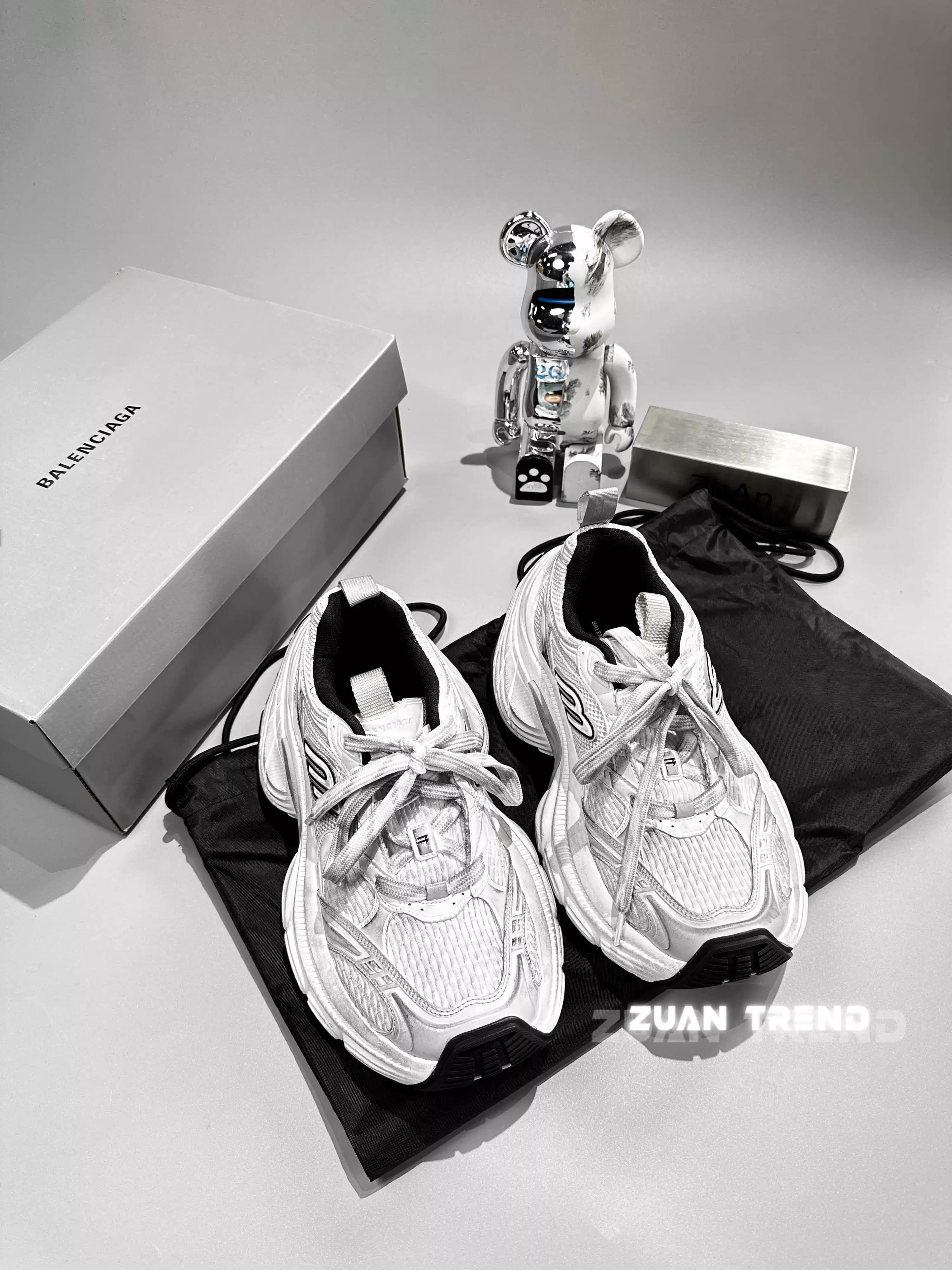 【ZuAn】Balenciaga/серебристо-белая спортивная обувь Balenciaga old 10XL для папы