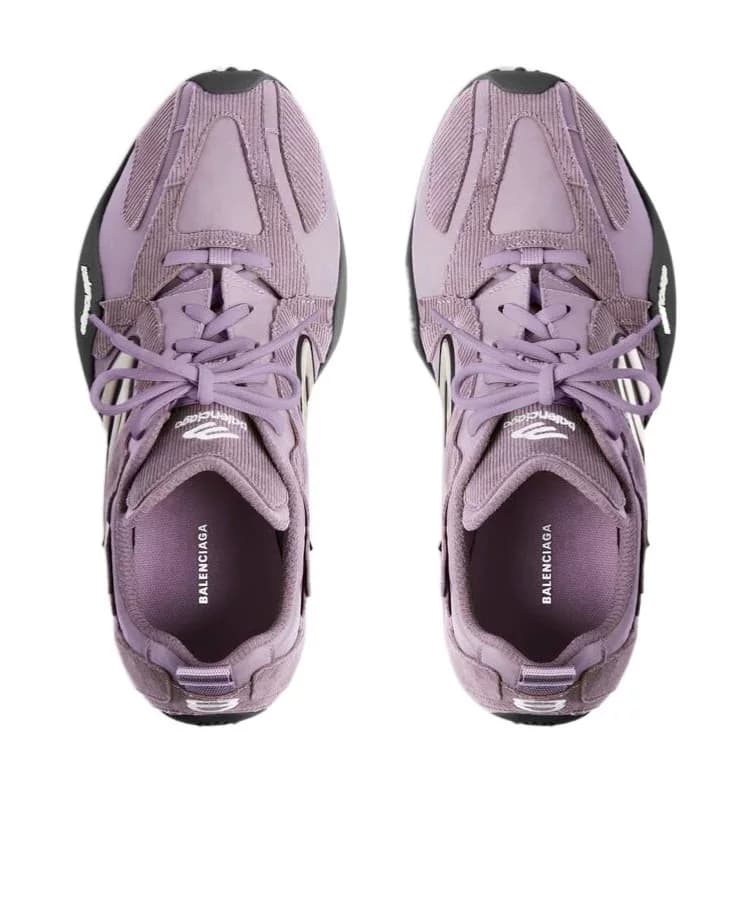 Balenciaga Женские повседневные кроссовки Balenciaga ladies lavender Monday на шнуровке с низким берцем