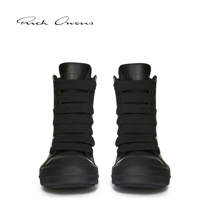 Женские кроссовки RICK OWENS LIDO JUMBO из телячьей кожи на шнуровке от RICK OWENS