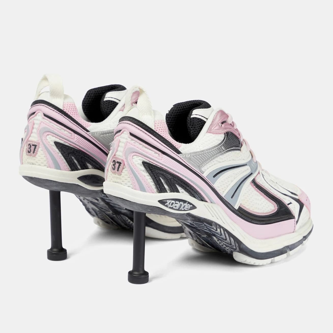 Натуральная кожа Balenciaga Balenciaga X-Pander, спортивная повседневная обувь на высоком каблуке-шпильке, женская 669046
