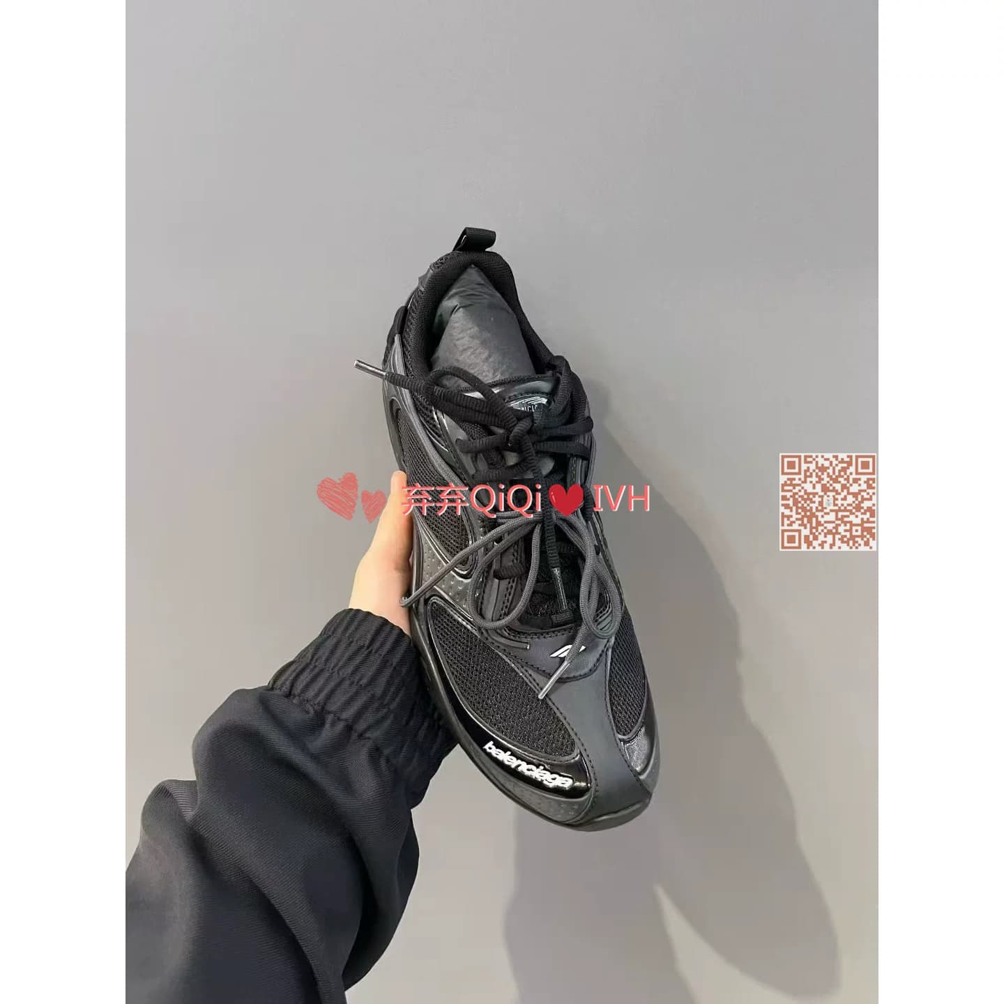 *Заброшенный дом*Balenciaga/Черные кроссовки на шнуровке Balenciaga 26SS new Radar
