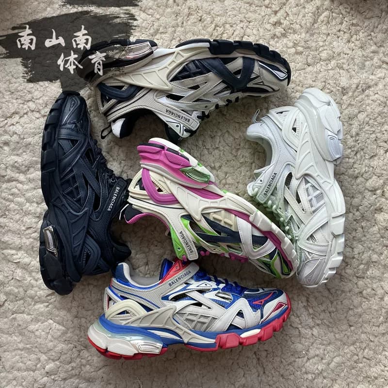 Balenciaga Balenciaga Track2 generation Hollow Daddy Shoes черная, розовая, зеленая мужская и женская спортивная повседневная обувь