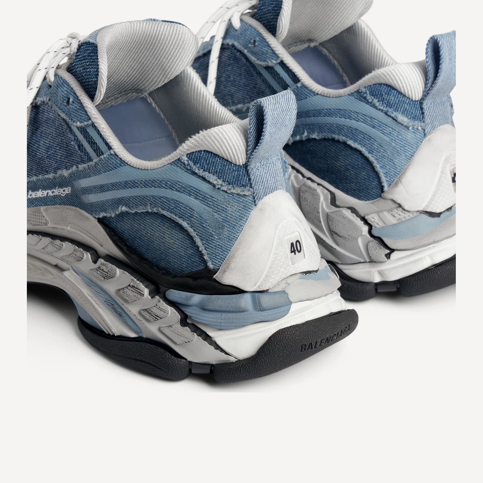 BALENCIAGA Balenciaga 26 зимняя новинка Triple S.2 ДЖИНСОВЫХ кроссовки