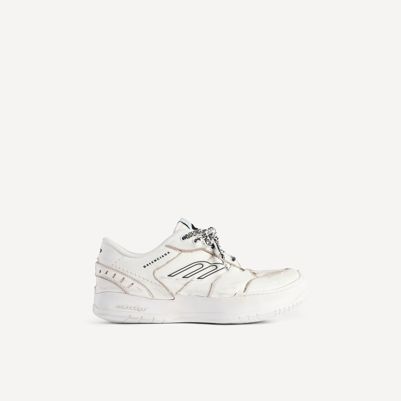 【Эксклюзивная беспроцентная скидка】 Женские кроссовки BALENCIAGA Balenciaga 26 spring HAMPTONS на толстой подошве