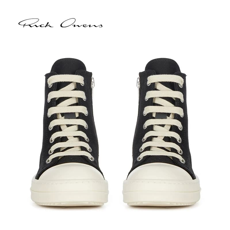 RICK OWENS / детские кроссовки Rick OWENS LIDO, черные повседневные кроссовки для бега с высоким берцем