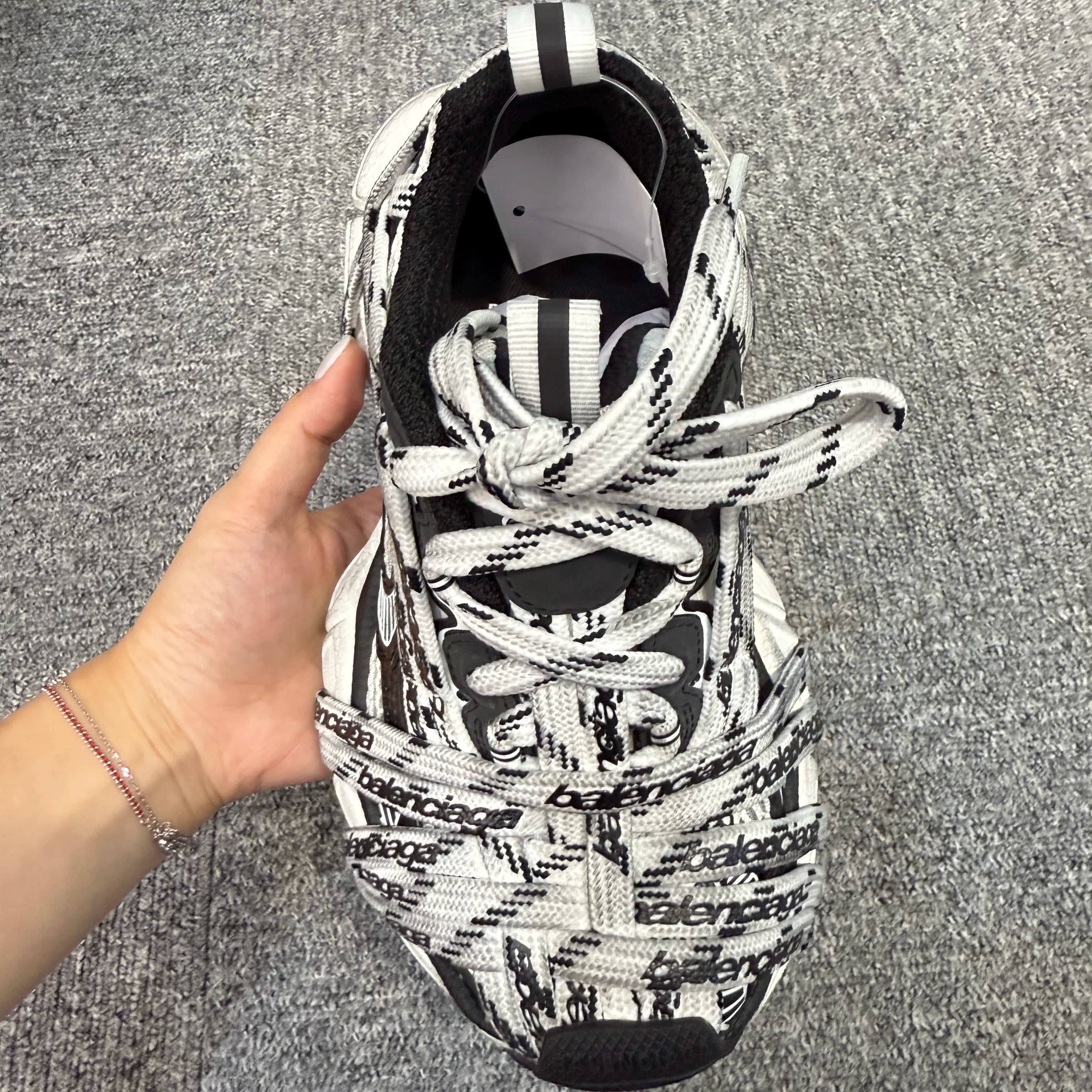 Balenciaga/Женская спортивная повседневная обувь Balenciaga 3xl, коллекция 2025 года, осень-зима, натуральная кожа, покупка 825598