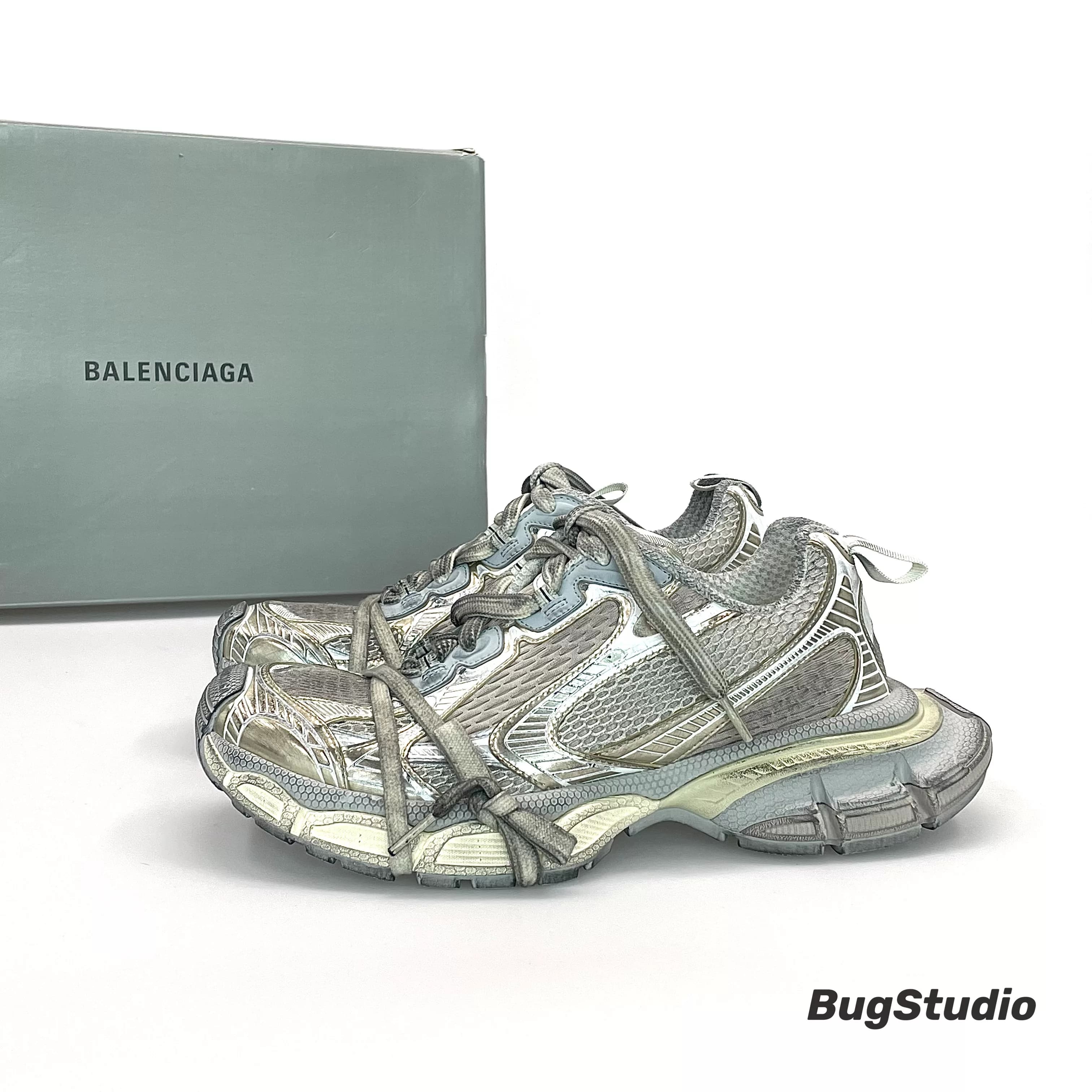 Натуральная обувь Balenciaga/Balenciaga 23 new 3XL, повседневная спортивная обувь daddy с глубоким вырезом и потертостями
