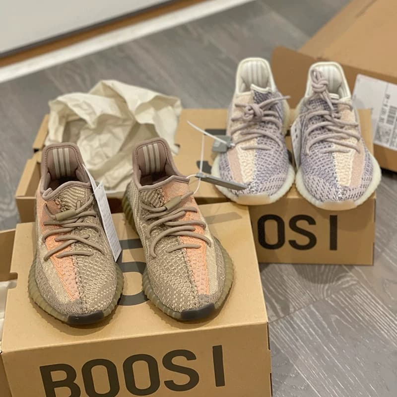 YEZI YEEZY/ кокосовая обувь, 350 г., чистое белое мороженое, натуральная гипсофила, летняя дышащая спортивная обувь для мужчин