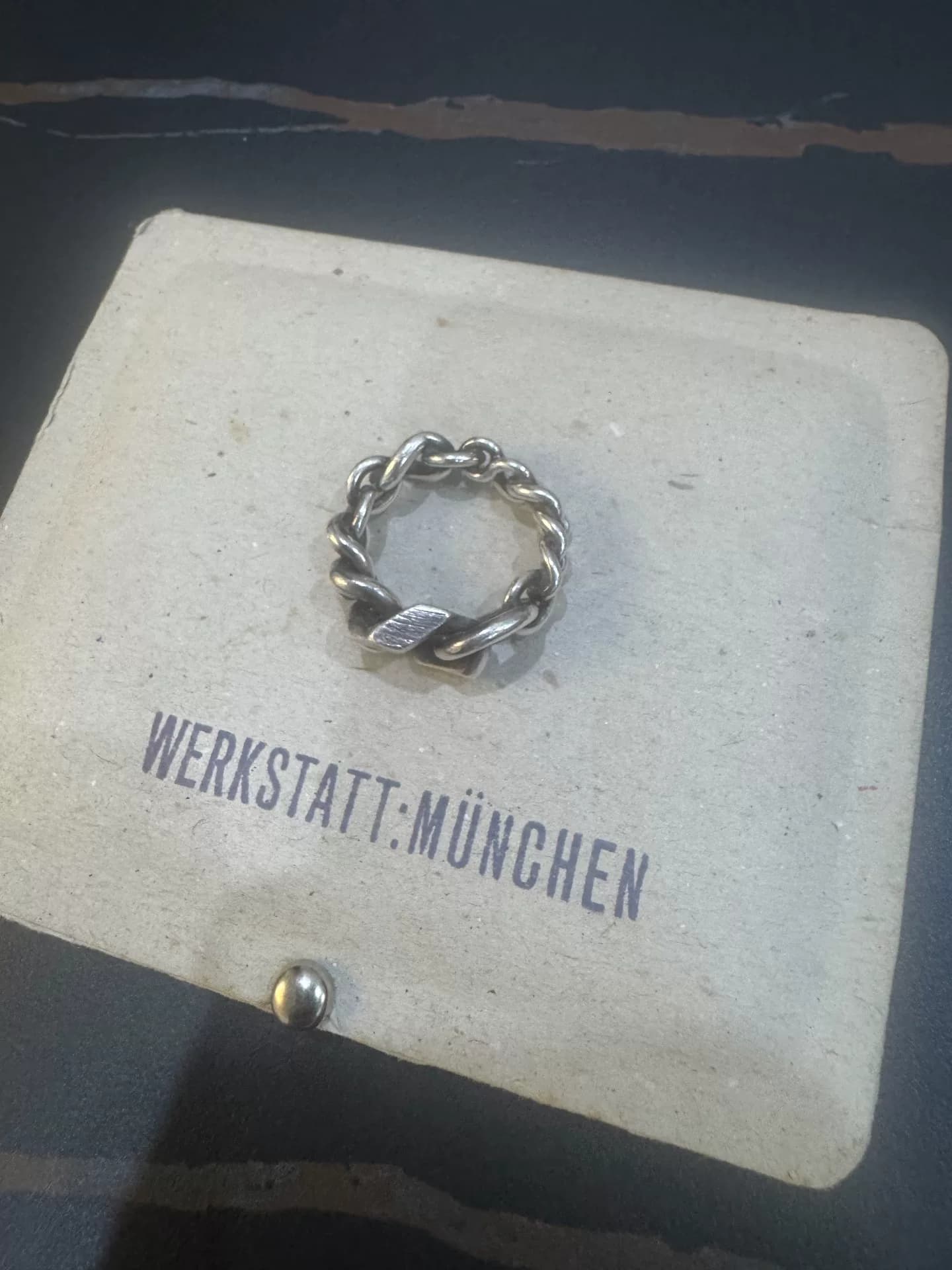 кольцо werkstatt munchen совершенно новое, размер M
