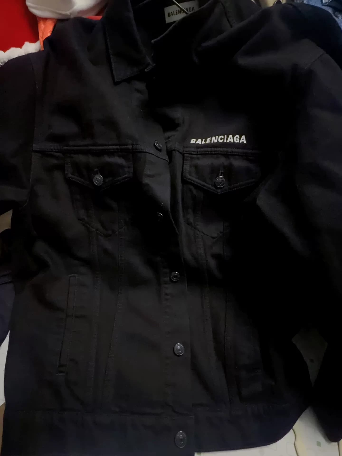 Черная джинсовая куртка Balenciaga от Balenciaga Размер 34