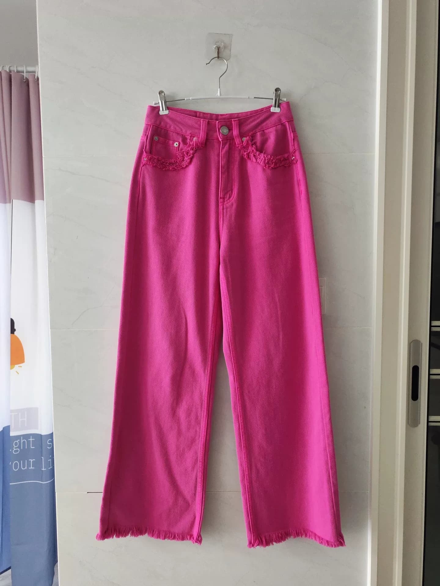 Широкие розовые джинсы VETEMENTS, размер 155/62 А, почти новые