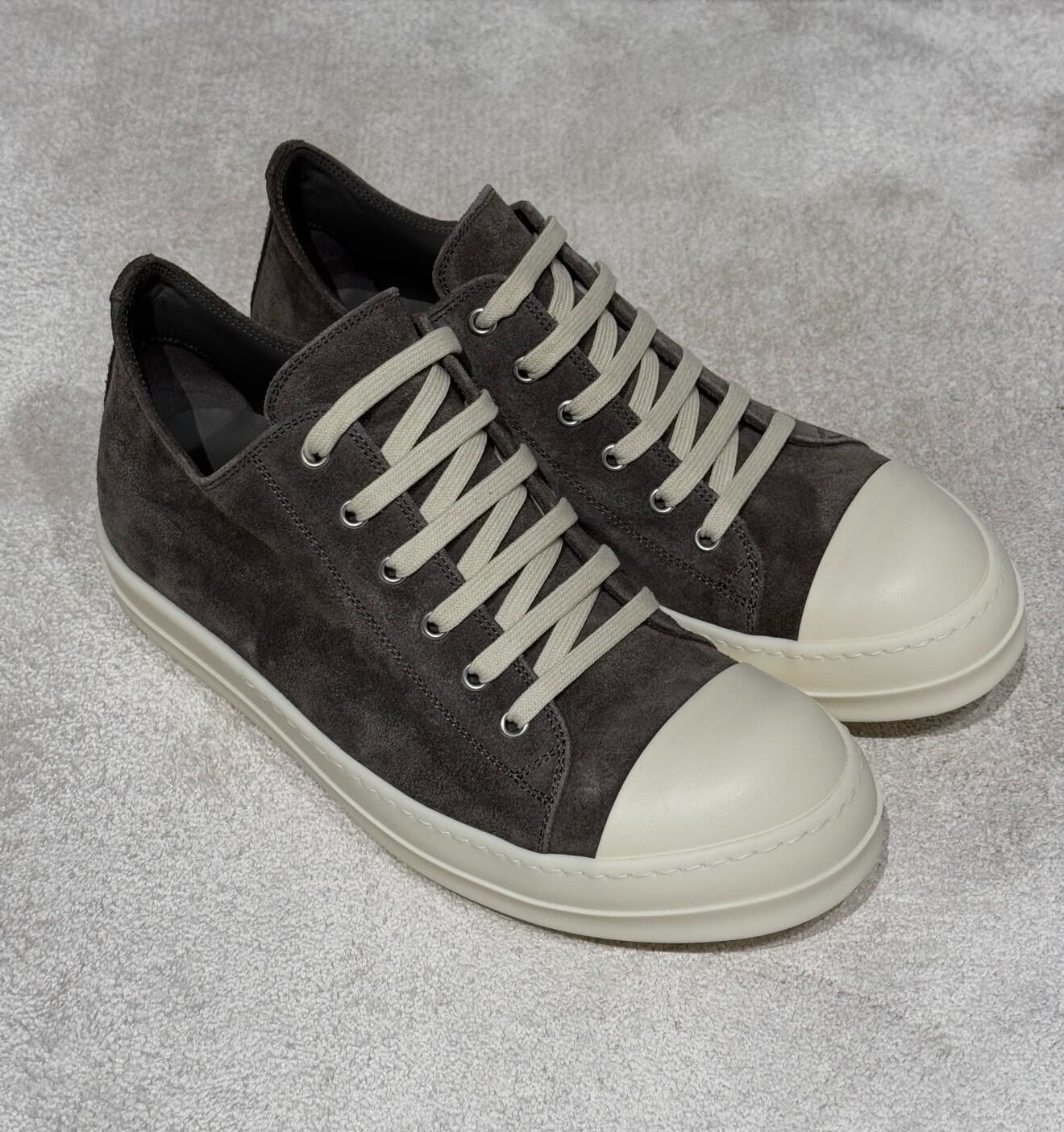 Женская основная линия Rick Owens 26ss ro темно-серого цвета