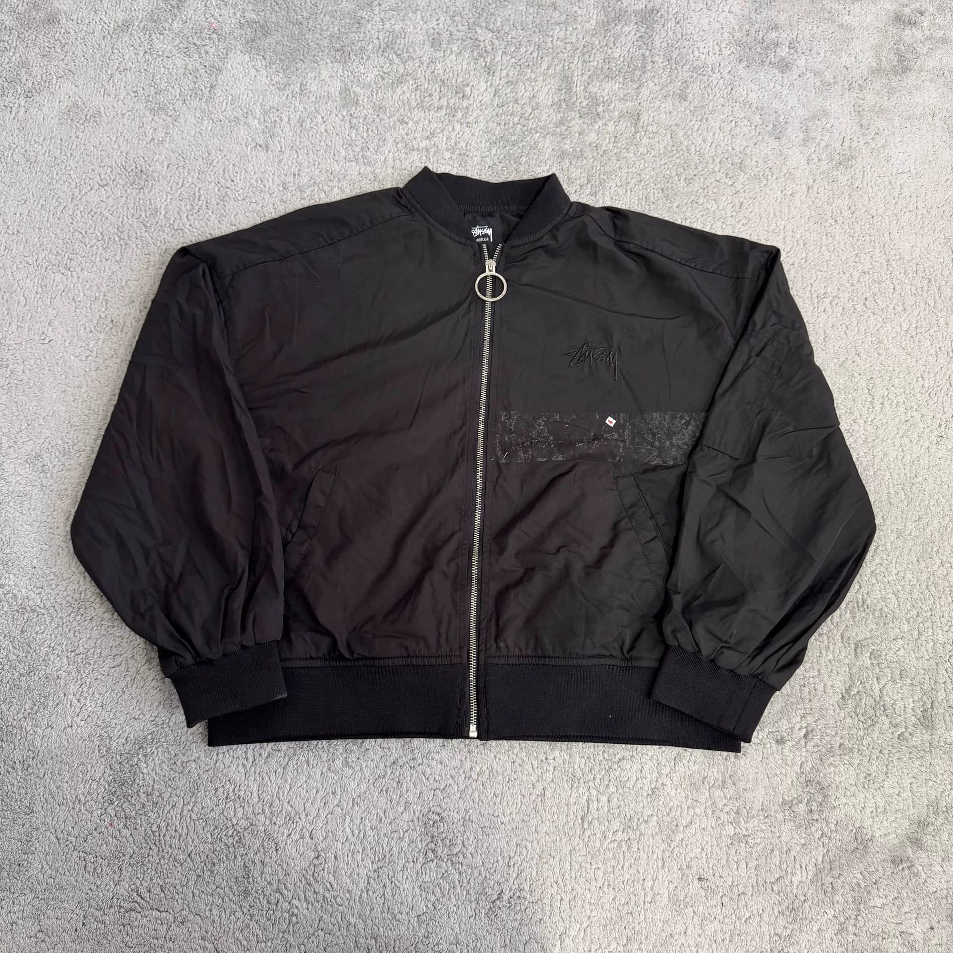 Австралийская версия женской куртки из натуральной кожи stussy