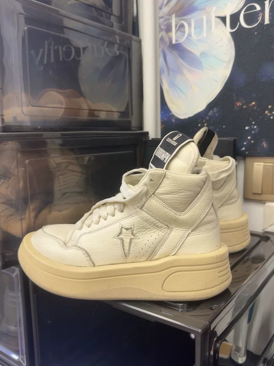 Совершенно новые оригинальные кроссовки Rick Owens x Converse под кобрендингом Wea