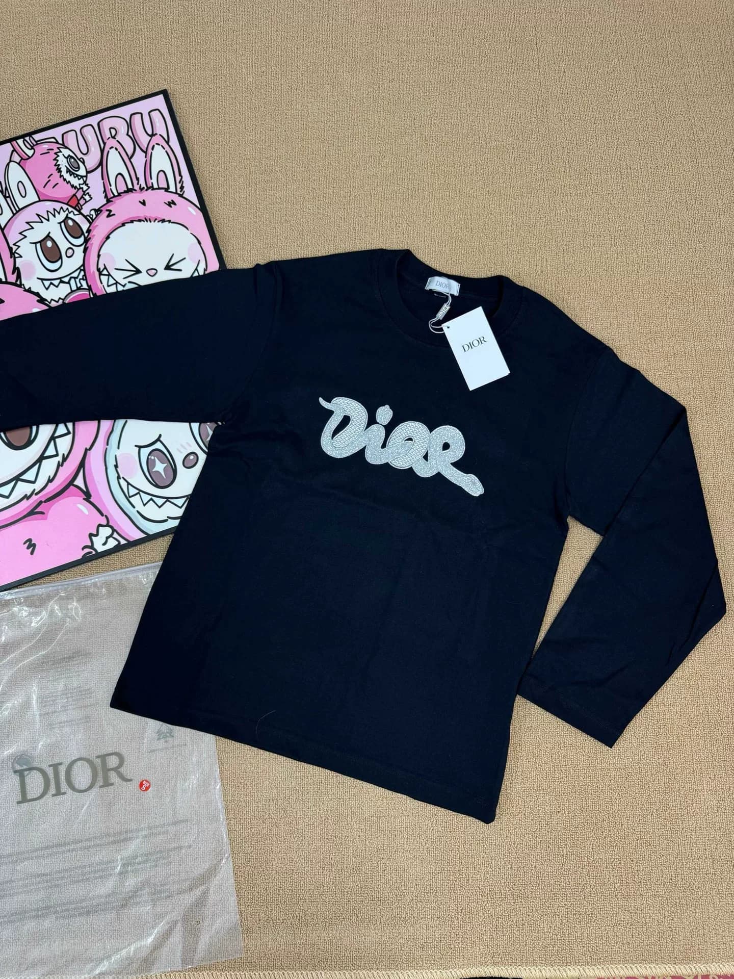 Лимитированная футболка с длинными рукавами Dior Dior Year of the Snake, абсолютно новая, с биркой three-standard complete