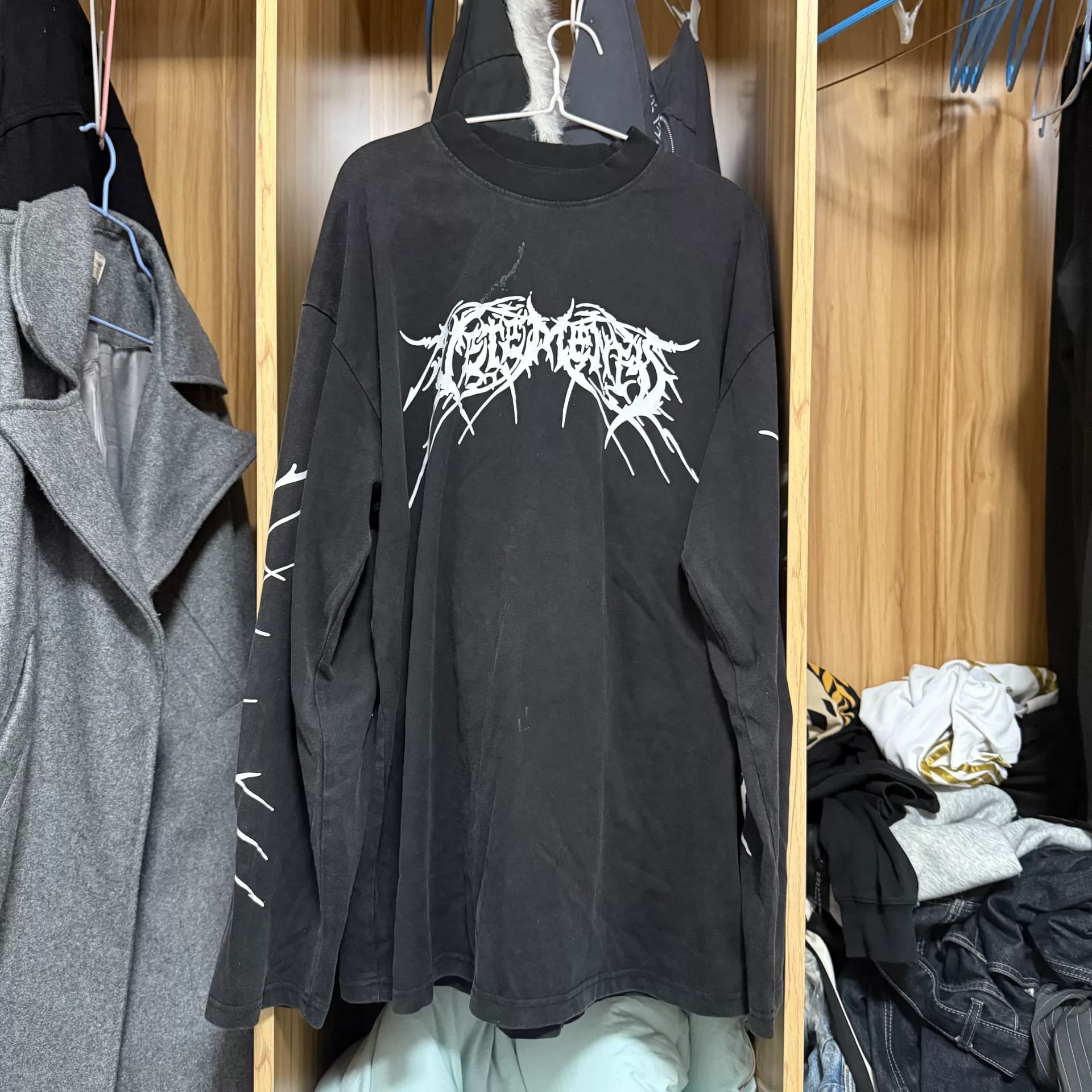 VETEMENTS с длинным рукавом в виде пятиконечной звезды| Не для печати, размер M, персональное издание