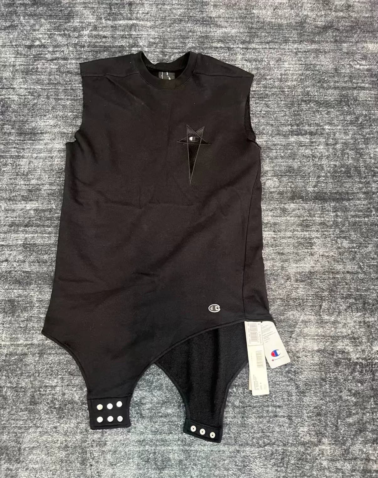 Кобренд Rick Owens x Champion 20ss черного цвета