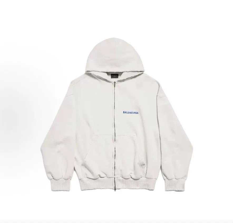 Balenciaga Свитер с капюшоном на молнии Balenciaga для мужчин и женщин