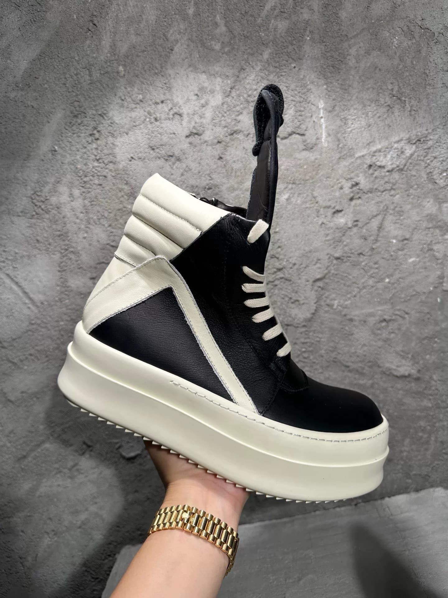 Новые осенне-зимние ботинки RICK OWENS 2023SS с перевернутым треугольником на толстой подошве, новое поколение