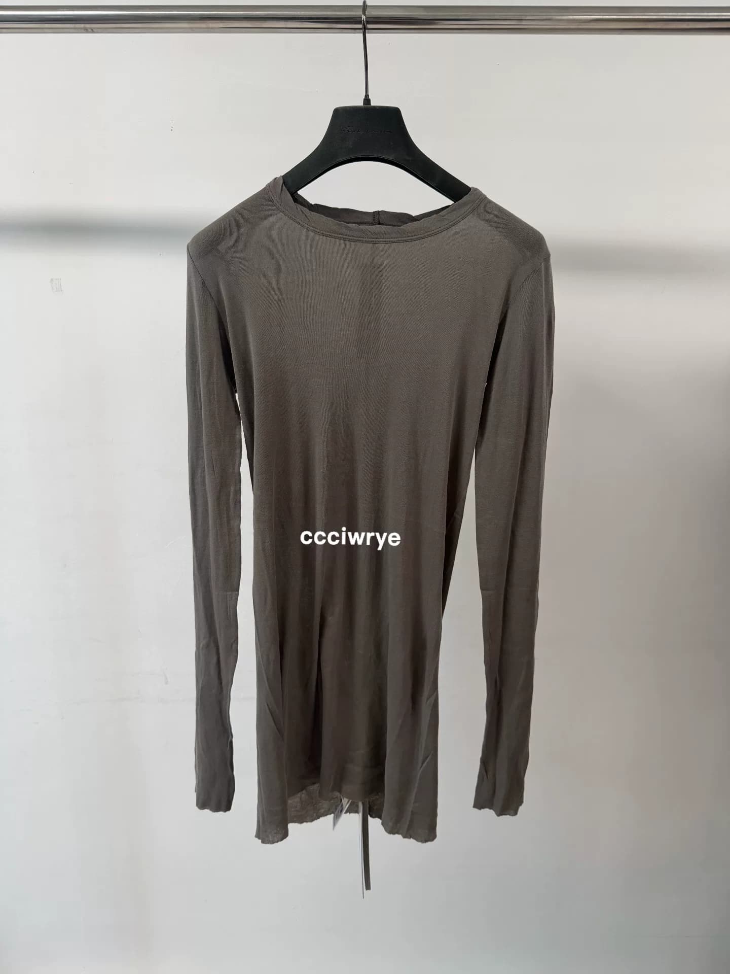 Основание с длинным рукавом Rick Owens 26ss Rib Ls T