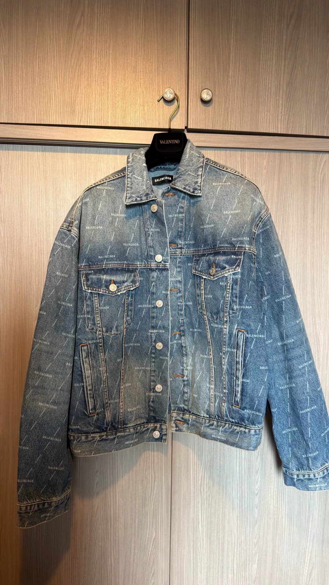 Balenciaga Печать логотипа Balenciaga на длинном