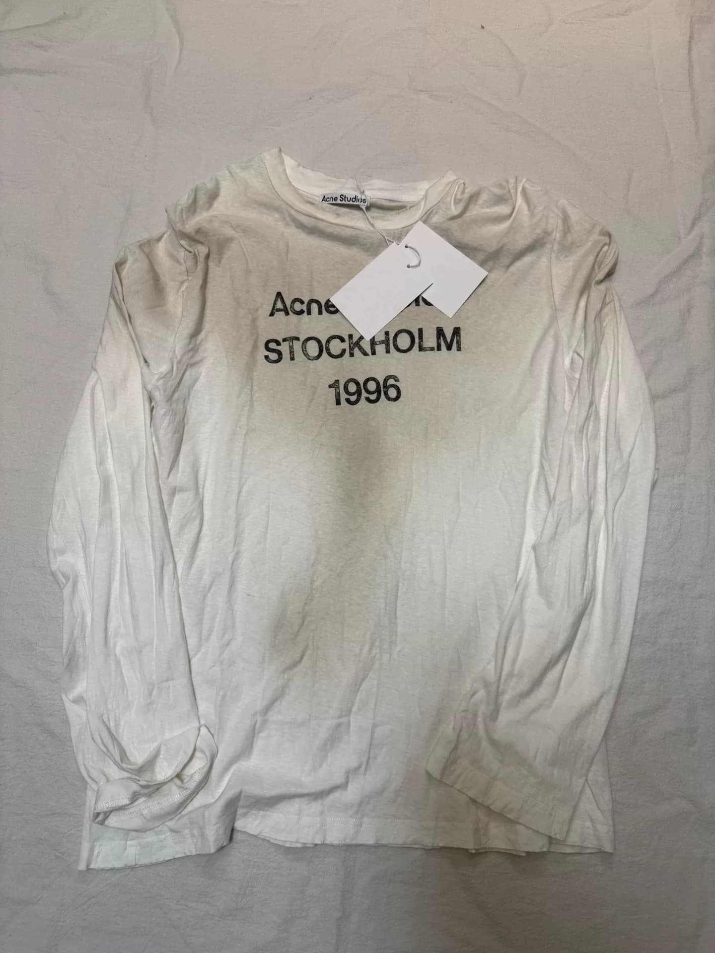 Серия Acne Studios 1996 года "белое старое выстиранное длинное"