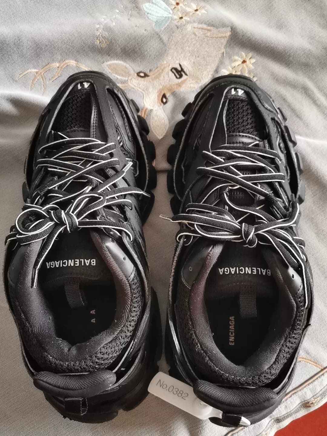 Совершенно новые кроссовки Balenciaga Balenciaga Track daddy, черные, 4