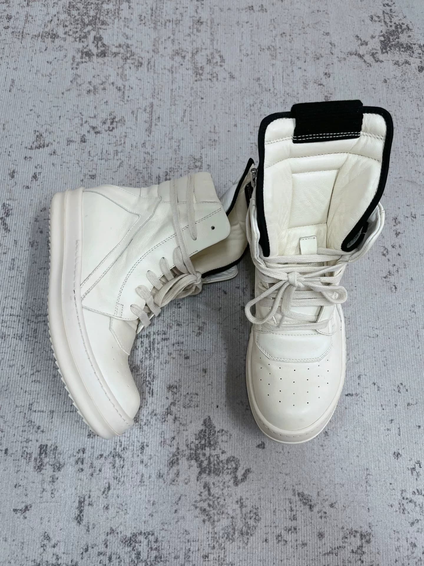 Топ основной линии Rick Owens чисто белый молочный перевернутый треугольник размер 36 золотой размер 3