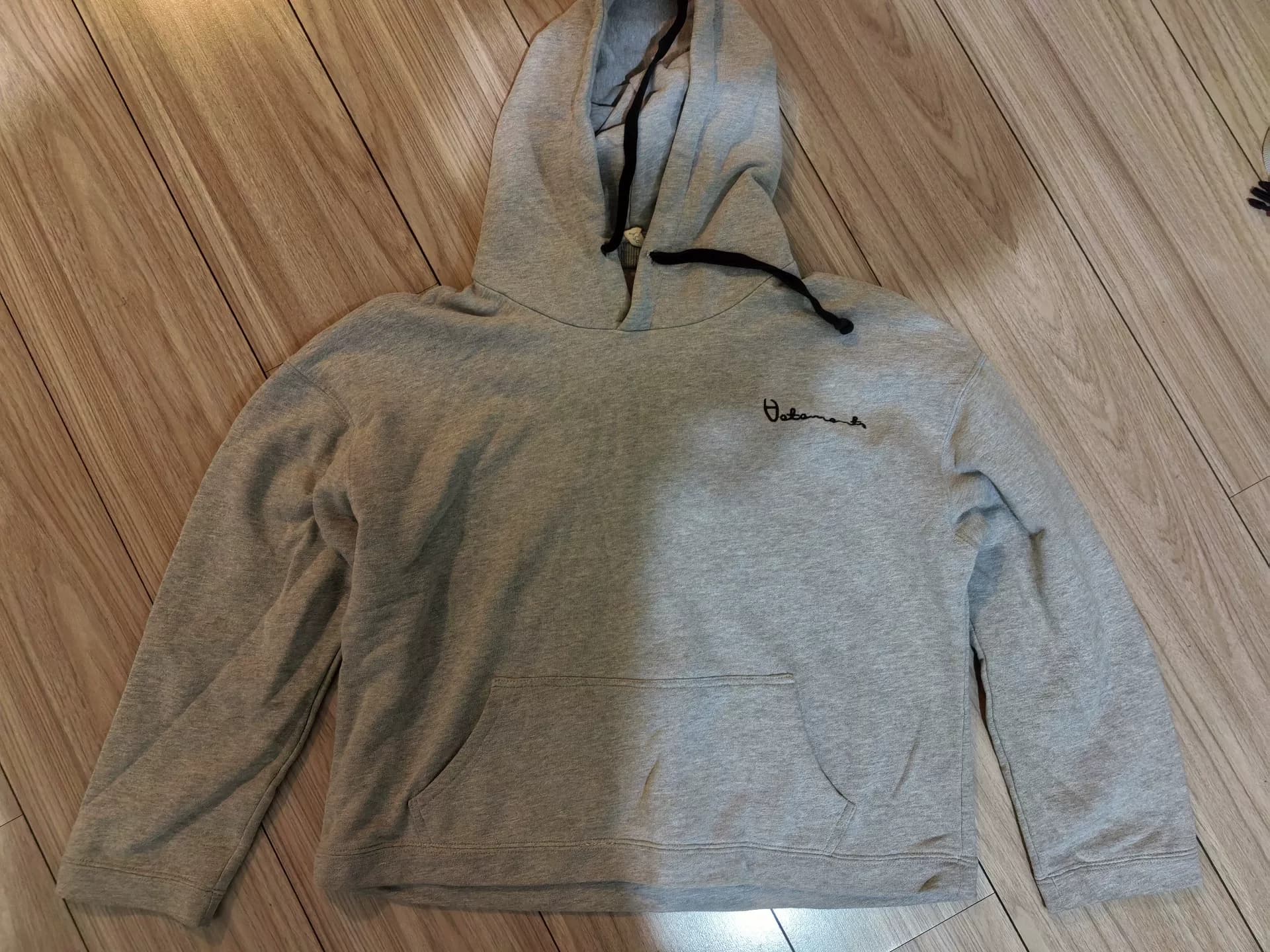 Серый свитер с капюшоном VETEMENTS, размер L, можно носить как мужчинам, так и женщинам, свободный вариант,